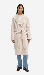 Assembly Label | Sadie Single Breasted Wool Coat - Oat Marle