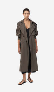 St Agni | Relaxed Trench - Khaki