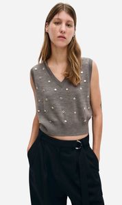 Silk Laundry: Silk Laundry | V Neck Sweater - Pearl