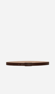 Victoria Beckham: Victoria Beckham | Tonal Frame Belt - Dark Brown