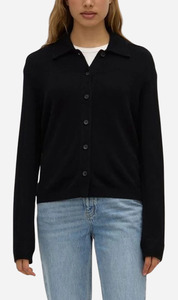 Assembly Label | Abigail Wool Cashmere Knit Shirt - Black