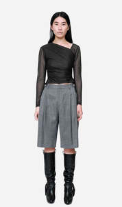 Wynn Hamlyn | Eva Long Sleeve Top - Black