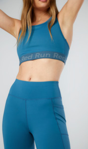 Sale Activewear: Red Run | Sport Bra Top - Stormy Sea