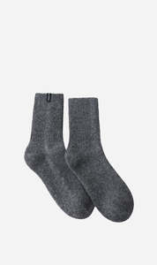Sale Accessories: Dear Dylan | Wool Home Socks - Smoke