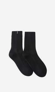 Dear Dylan | Wool Home Socks - Noir