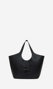 Sale Accessories: Anine Bing | Medium Lili Tote - Black Pebbled