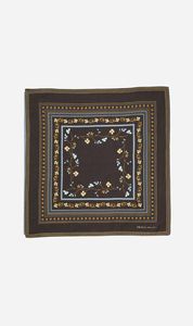 Skall Studio | Skall Floral Scarf - Dark Brown