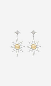 Full Price 3: Zoe & Morgan | Sunburst Earrings - Silver/Lemon Quartz