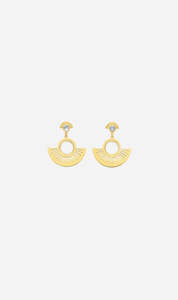 Zoe & Morgan | Pocket Full Of Sunshine Earrings - Gold/White Topaz