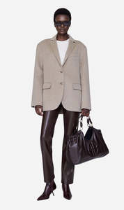 Blazers Coats: Anine Bing | Quinn Blazer - Oat Melange Cashmere