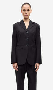 Blazers Coats: Samsoe Samsoe | Satove Blazer - Black Mel.