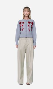 As Seen On: Wynn Hamlyn | Pansy Flower Cardigan - Grey