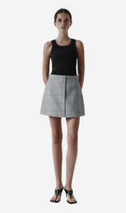 Rebe | Camille Mini Skirt - Houndstooth