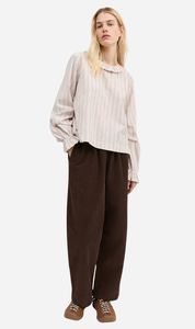 Blouse: Skall Studio | Cornflower Blouse - Raspberry/Cream stripe