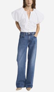 Frame Denim | The Dramatic Sleeve Blouse - White