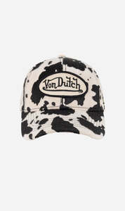 Von Dutch | Animal Skin Dad Cap - Beige / Black