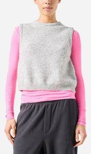 American Vintage | Vitow Sleeveless Sweater - Light Grey Melange