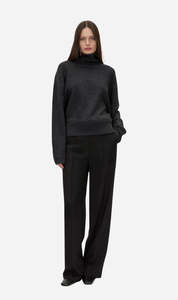 Camilla & Marc | Margot Turtleneck Knit Sweater - Charcoal