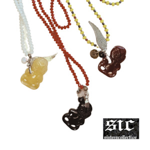 Custom Design Hei Tiki on Glass Crystal Strand