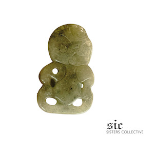 Natural Labradorite Hei Tiki Pendant