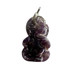 Other Hei Tiki: Amethyst Hei Tiki Necklace