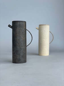 Ceramics: TEXTURED BLACK WATER JUG
