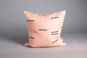 Square Cushion Modern Geometry Blush