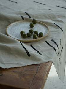 Situ Linen Throw Bone