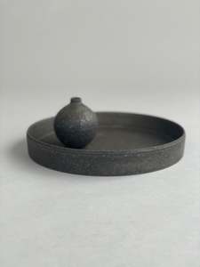 Ceramics 1: Gong Bowl Textured Black