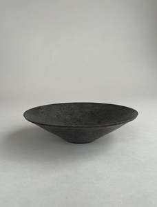 Wide Bowl Textured Black