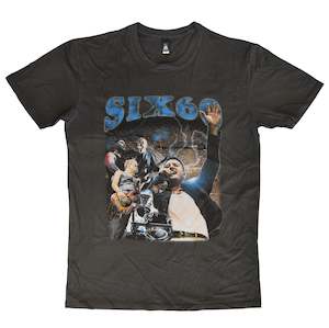 T Shirts: Six60 Blue Retro TShirt