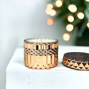 All Candles: Rose Gold Darcy Vintage Cut Glass 200g Candle