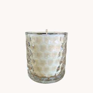 All Candles: Hexagon Cut Glass Candle