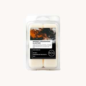 All Wax Melts: Soy Melts - Whiskey, Woodsmoke & Leather