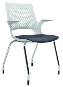 Harmony Guest Chair : Light Grey With Charcoal Seat : Without Castors - Skara Fu&hellip;