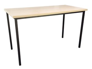 Canteen Table : Black Frame W1800mm X D800mm - Skara Furniture New Zealand