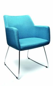 Hady : Sled Base Chair : Textilia : Orion : Wave - Skara Furniture New Zealand