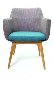 Konfurb Hady : Wooden Leg Chair : Zion Orchid - Skara Furniture New Zealand
