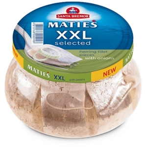 Seafood & Caviar: Herring fillets with onions Santa Bremor Jar 260g