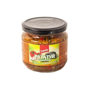 Mushrooms in jar Ratatouille Emelya 380g