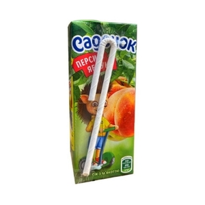 Soft Drinks: Juice Peach-Apple Sadachok 200ml