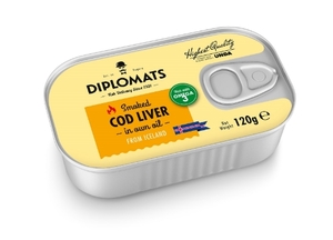 Cod Liver in own oil Diplomats 120g
