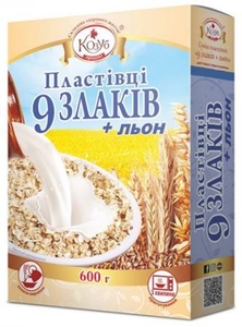 CLEARANCE-Grains 9 Flakes & Flax Seeds Kozub 600g