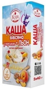 Grains & Pasta: CLEARANCE - Porridge Oatmeal with Peach and flax seeds Kozub 200g