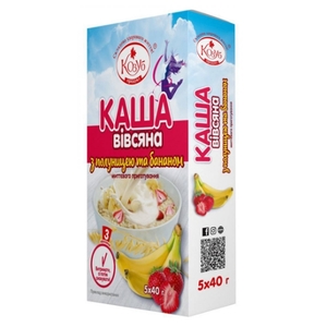 CLEARANCE - Porridge Oatmeal with Strawberry and Banana Kozub 200g