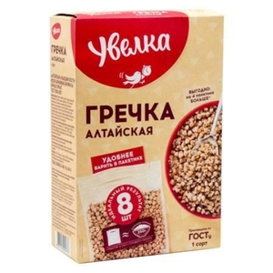 Grains & Pasta: Grains Buckwheat in Bags Easy Cooking Uvelka 8x80g (640g)