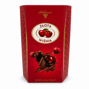 Chocolate & Sweets: Chocolate candies Cherry in Liqueur Solidarnosc Box 190g