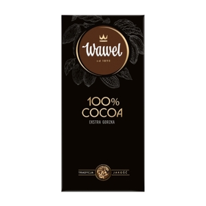 Chocolate Extra Dark 100% Cocoa Wawel 80g
