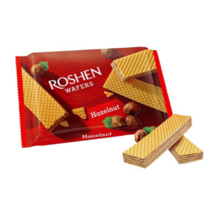 Chocolate & Sweets: CLEARANCE - Waffles with Hazelnut Flavour Roshen 72g