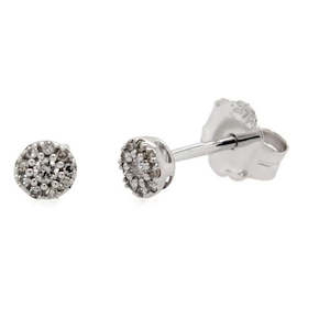 9ct Gold Earings: 9ct Diamond Stud Earing ER003W9D